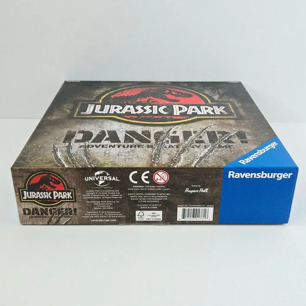 Ravensburger Jurassic Park Board Game Opened but Never Used Strategy Retro Movie